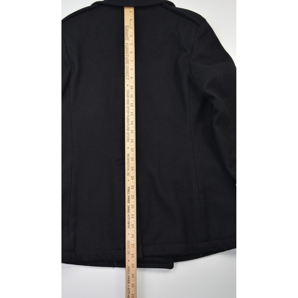 US Navy Wool Peacoat Woman's Enlisted Black Double Breasted Size 8R - Picture 8 of 9